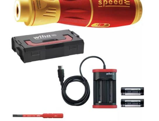 ערכת מברג חשמלי נטען WIHA speedE II VDE 1000V